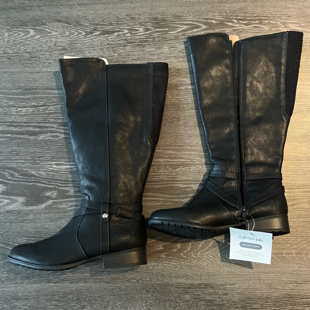 NWT | LifeStride | Xtrovert Wide Calf Riding Boot | Black | 9W-WC - Picture 3 of 4